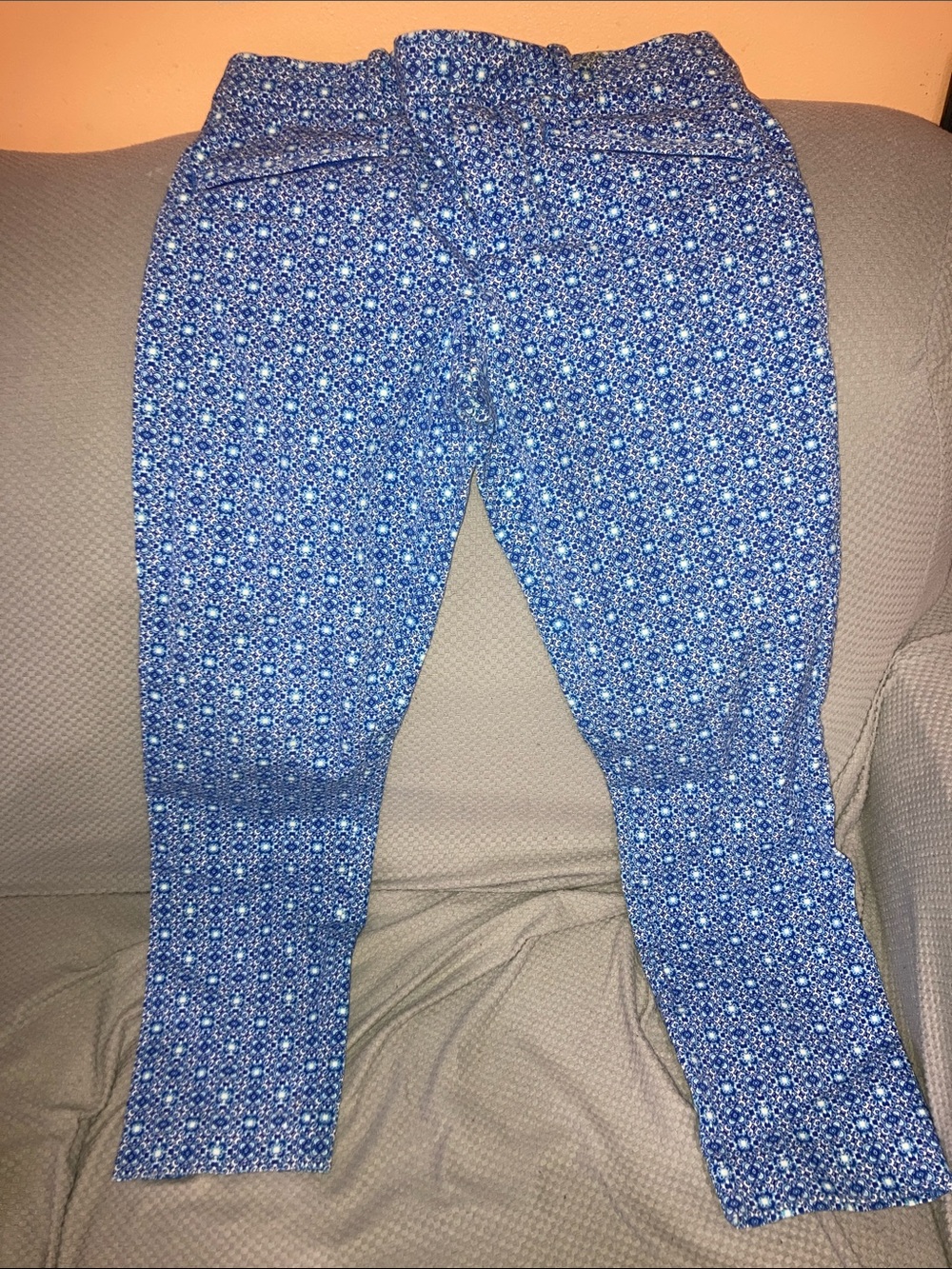 GAP Blue Floral Print Skinny Jeans for Women
